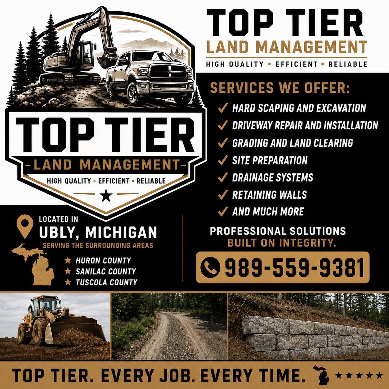Top Tier Land Management — High Quality · Efficient · Reliable